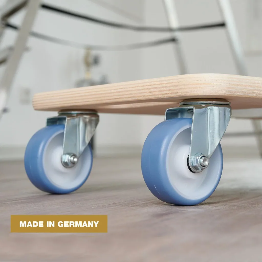 Transporthilfe MM 1325, 59 x 29 x 11 cm, softe Rollen Ø 75 mm, Rollenlager, Multiplex Birke FSC®, Tragkraft 300 kg