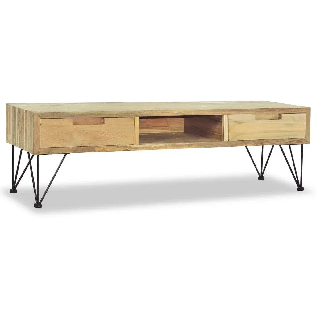 TV-Schrank 120x35x35 cm massiv Teak