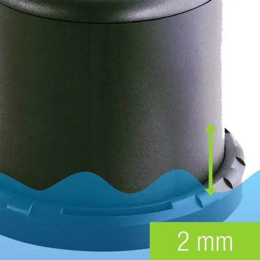 Flachwasser-Tauchmotorpumpe E 160 NA, flachansaugend bis 3 mm, 90 Watt