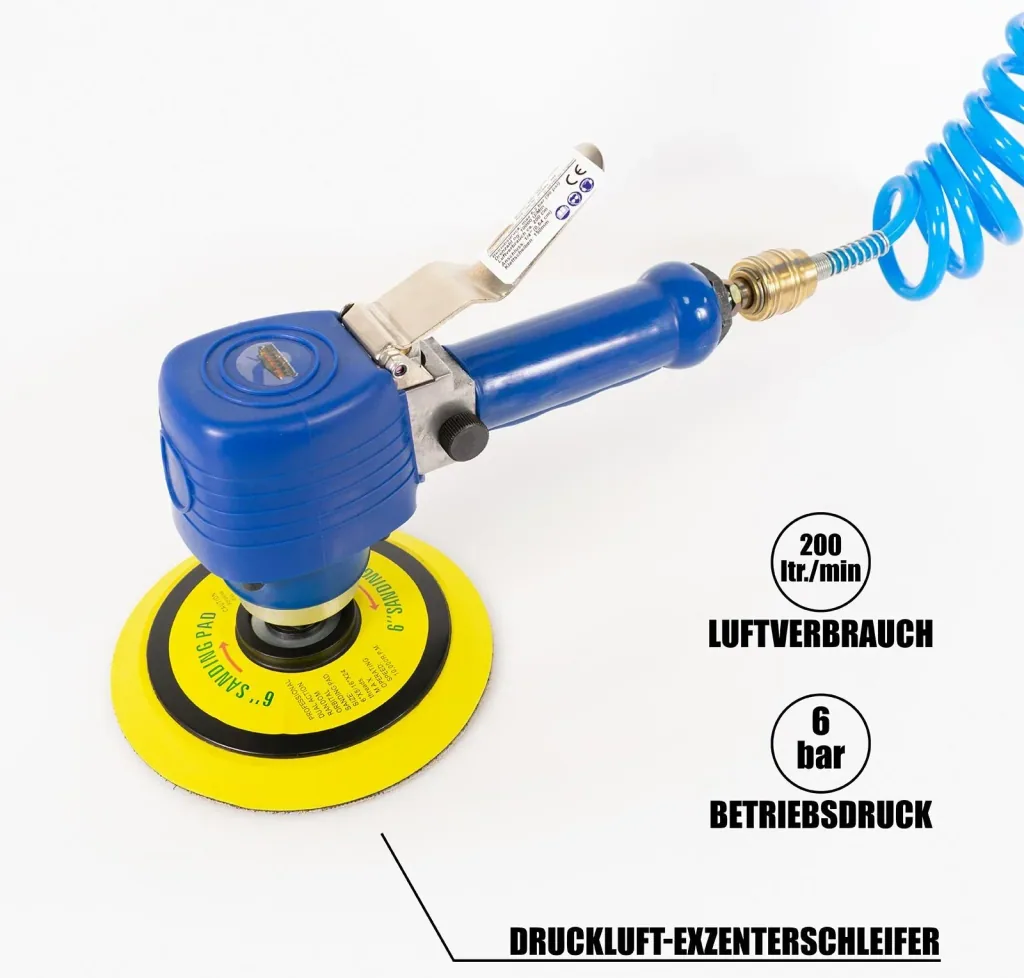 Druckluft-Exzenterschleifer, 15 cm