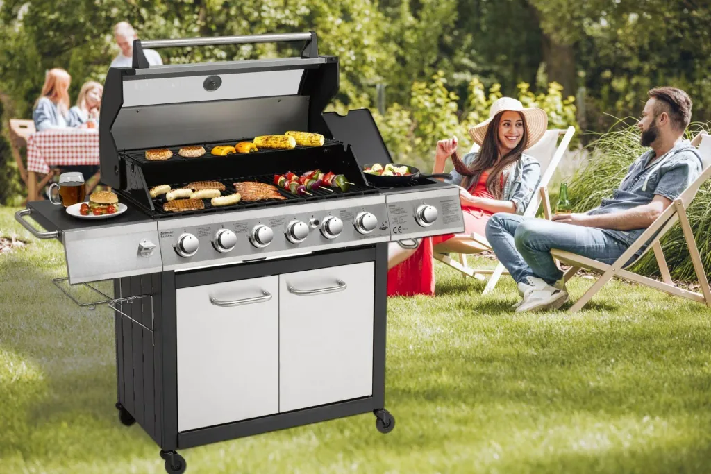 Edelstahl-Gasgrill "Long Beach"