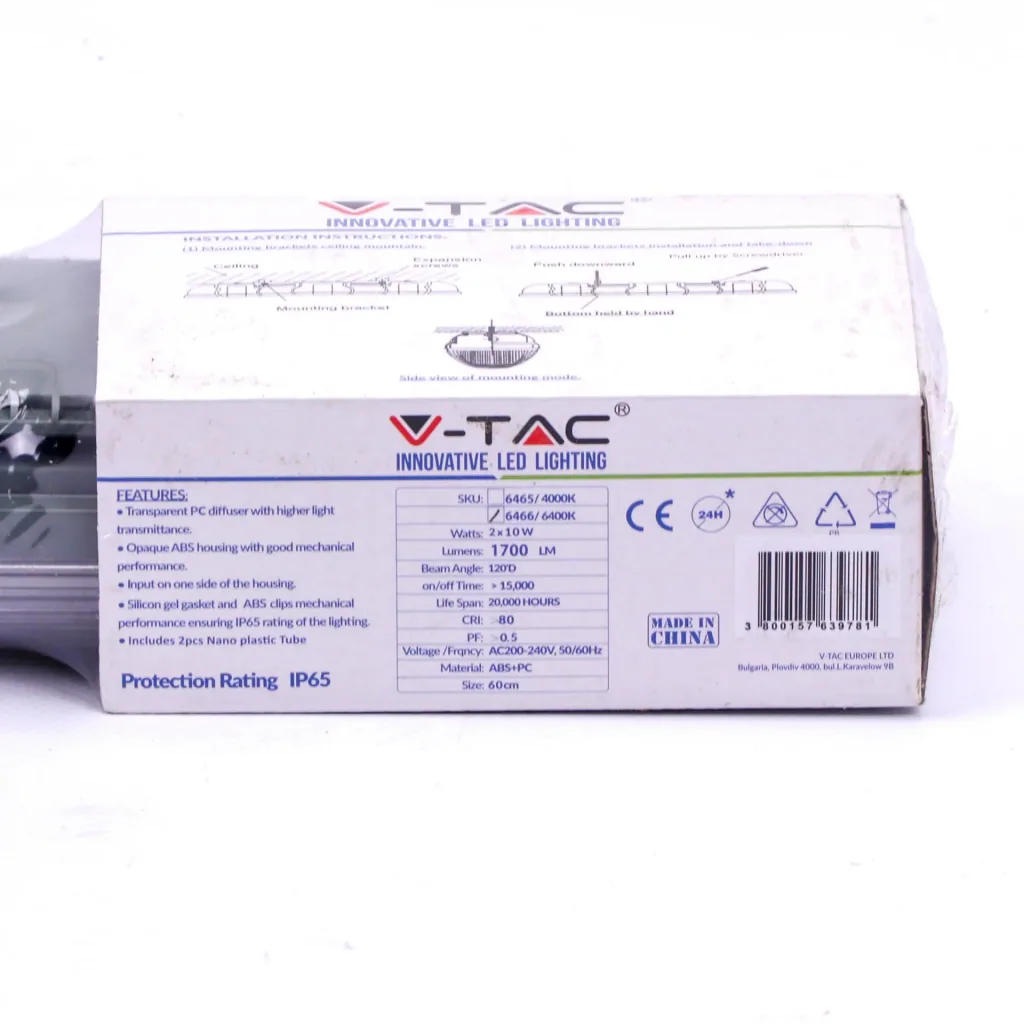 LED-Leuchtstofflampe 60cm - 20W - 4000K - 1700 Lumen - IP65
