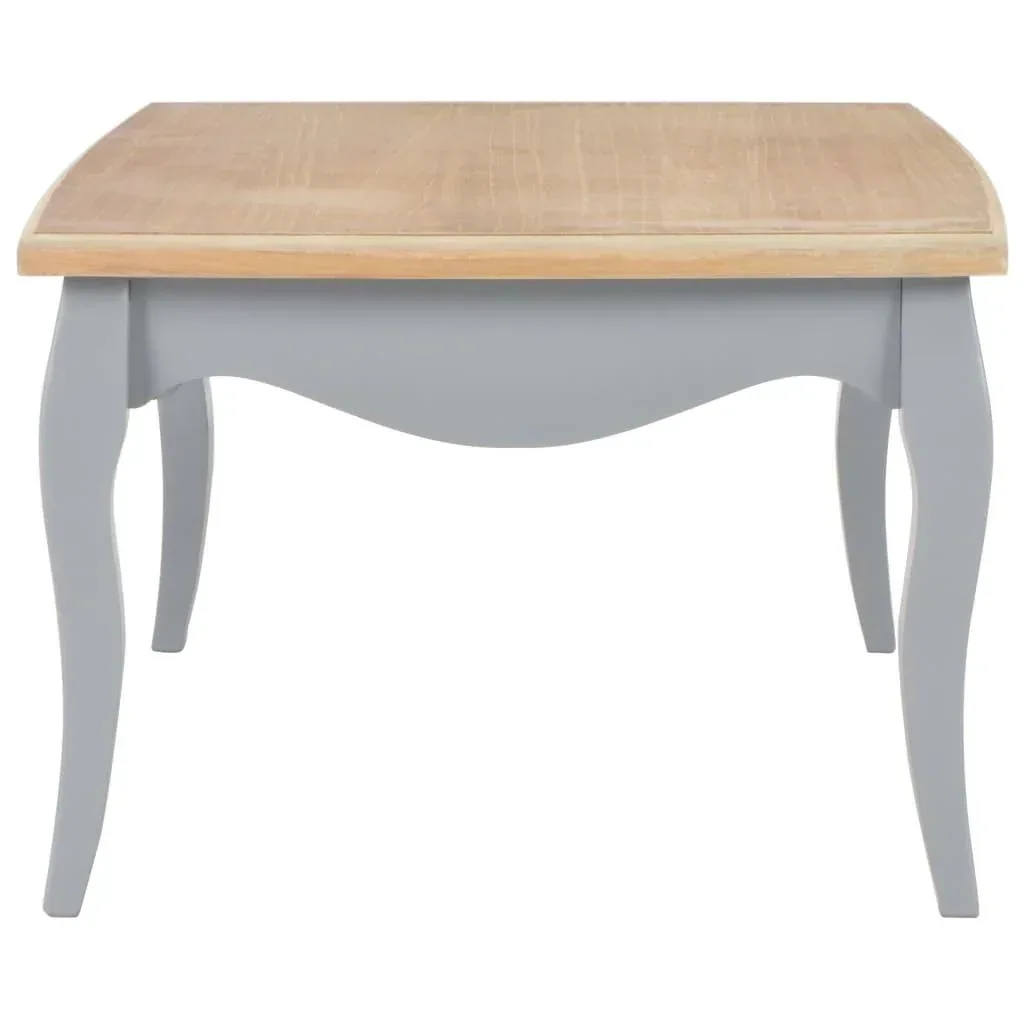 Couchtisch 110x60x40 cm Kiefer massiv grau und braun