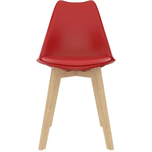 Esstischstühle 2tlg. Kunststoff rot