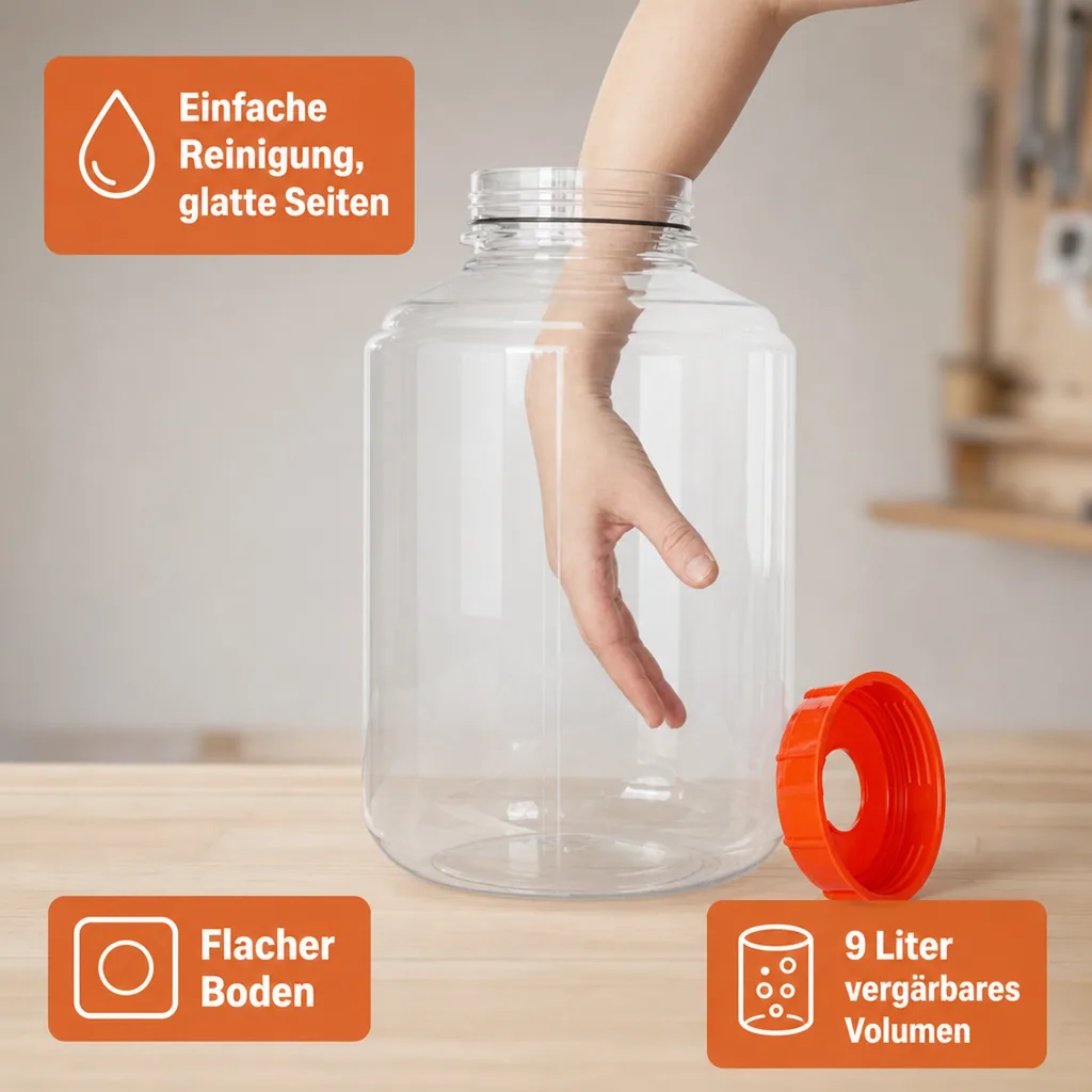 Weinballon, Glasballon - Mini FerMonster - 11L