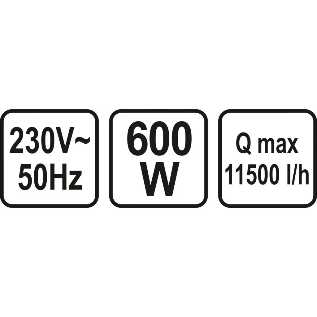 Unterwasserpumpe - 600W - 11.500l/h