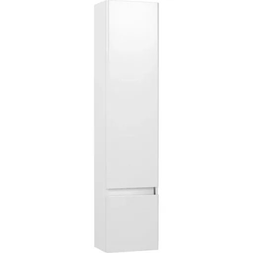Stripe Bade Hoher Schrank rechts 35x156cm Weiss