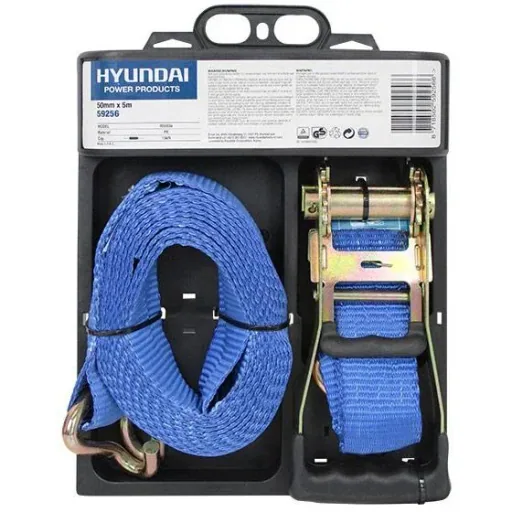 Zurrgurt mit Ratsche und Haken 50mmx5m.