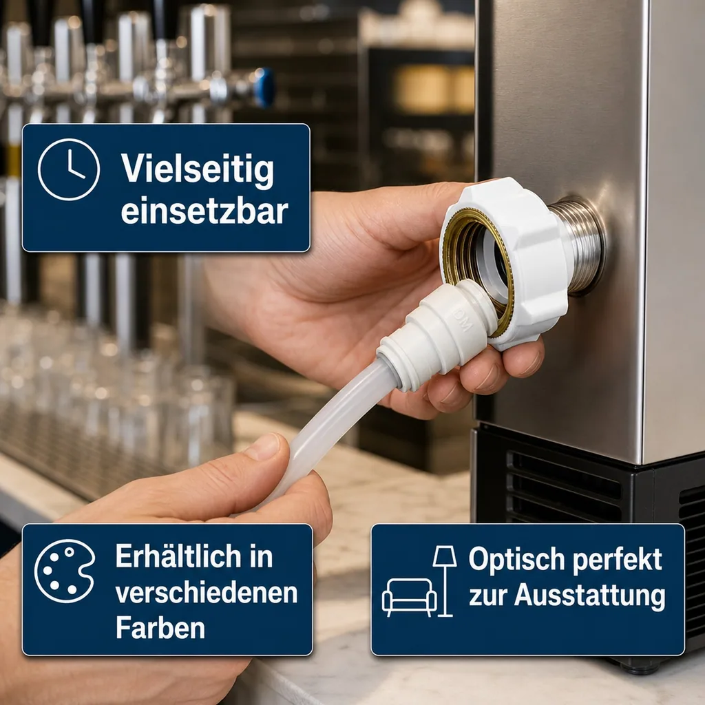 3/4" Aufschraubverbinder für 1/4" Schlauch Adapter