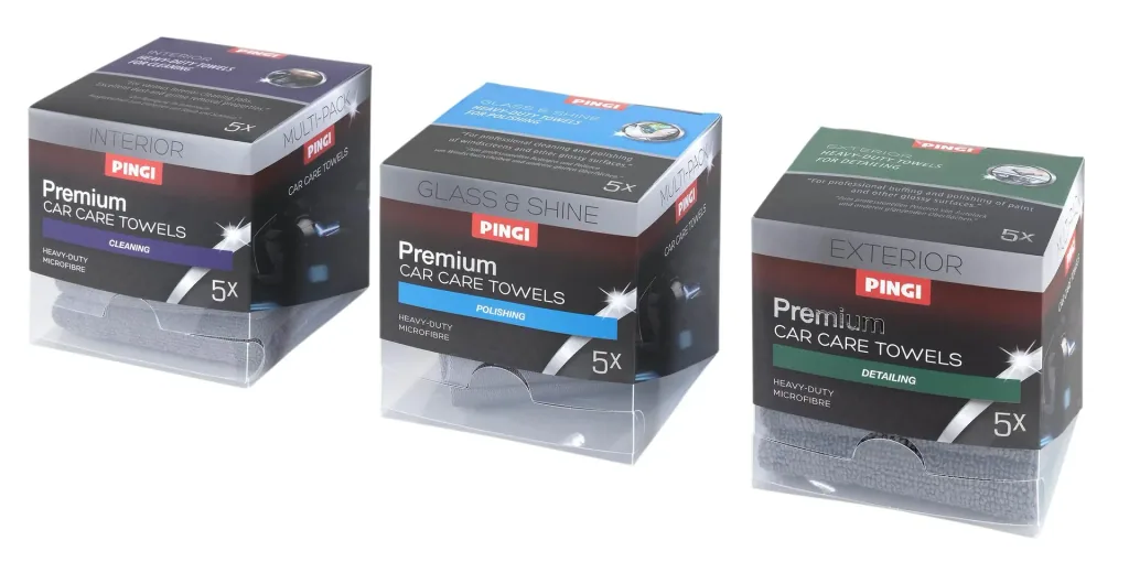 PREMIUM TOWER BOX Mikrofasertücher 3 er Box