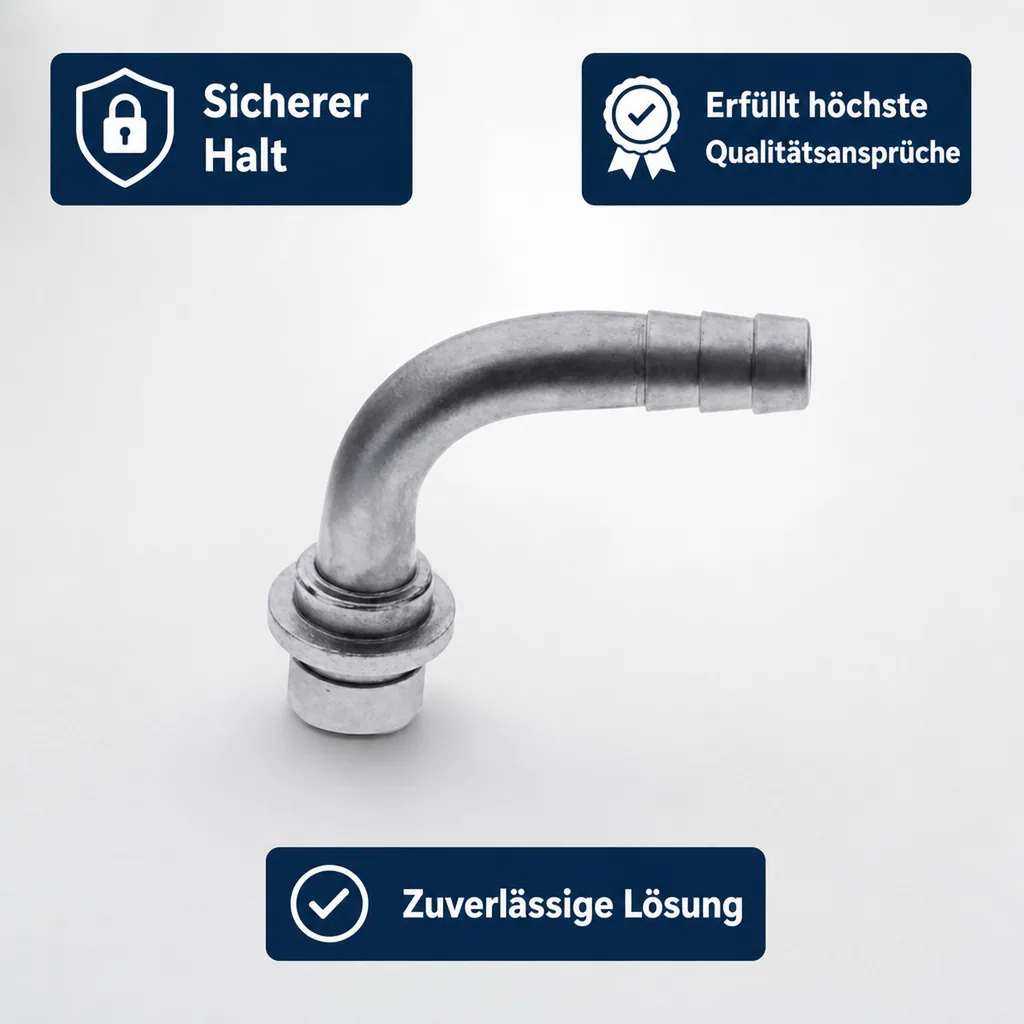 Bierschlauchtülle Gebogen CNS, NW 4mm