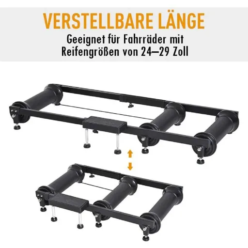 Rollentrainer Heimtrainer Indoor-Training Alu Schwarz