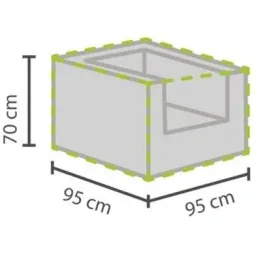 Schutzhülle für Fußschemel - 95 x 95 x 70 cm