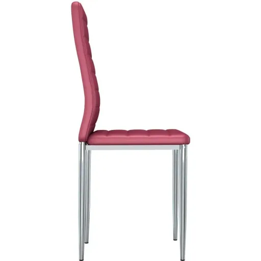 Esszimmerstühle 2-Sitzer Kunstleder rot