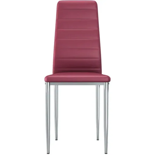 Esszimmerstühle 2-Sitzer Kunstleder rot