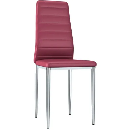 Esszimmerstühle 2-Sitzer Kunstleder rot