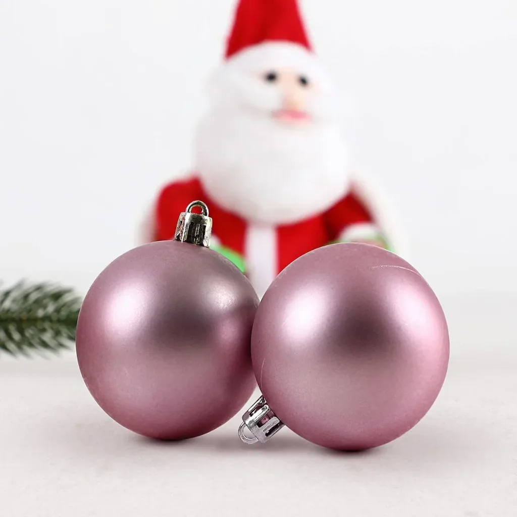 Weihnachtskugeln - Christbaumschmuck - 54 Stück Pink