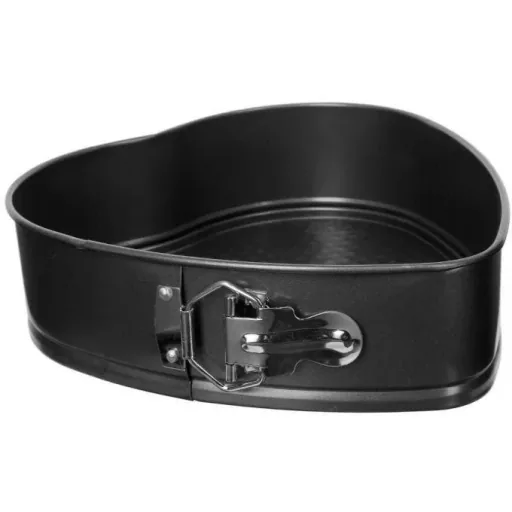 Abnehmbare Kuchenform - Herzform - 24 x 23 cm - Metall
