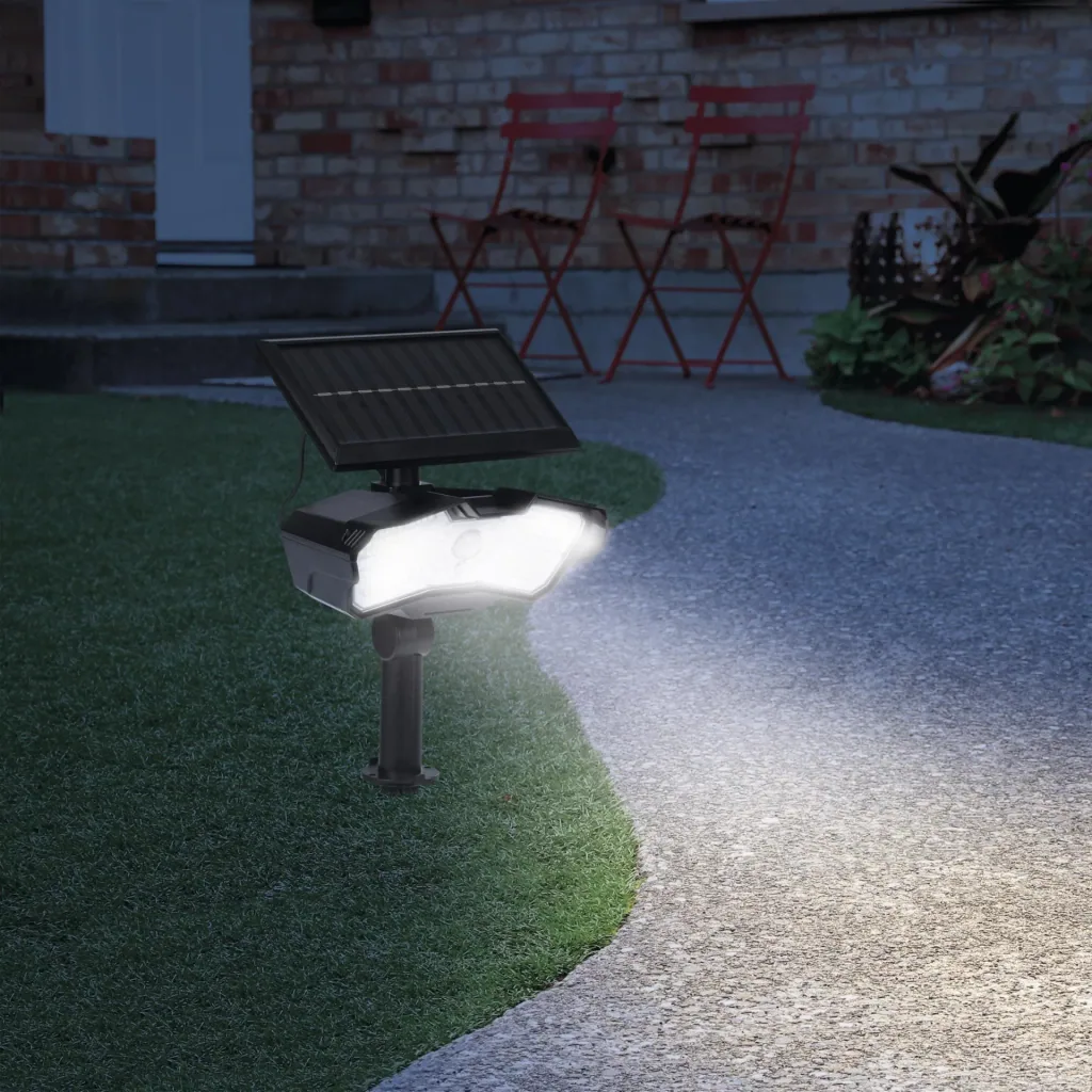 LED Solarstrahler mit Bewegungsmelder, 400 Lumen