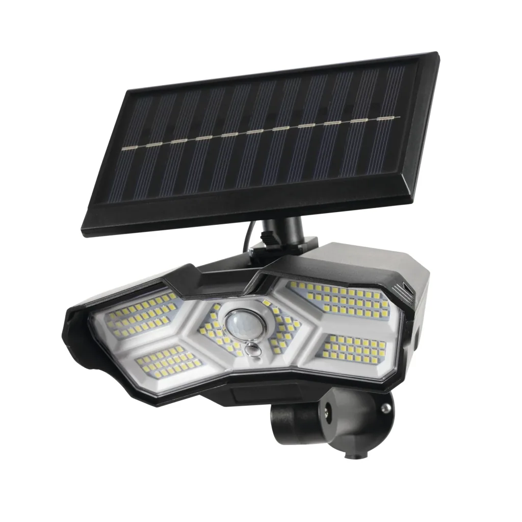 LED Solarstrahler mit Bewegungsmelder, 400 Lumen
