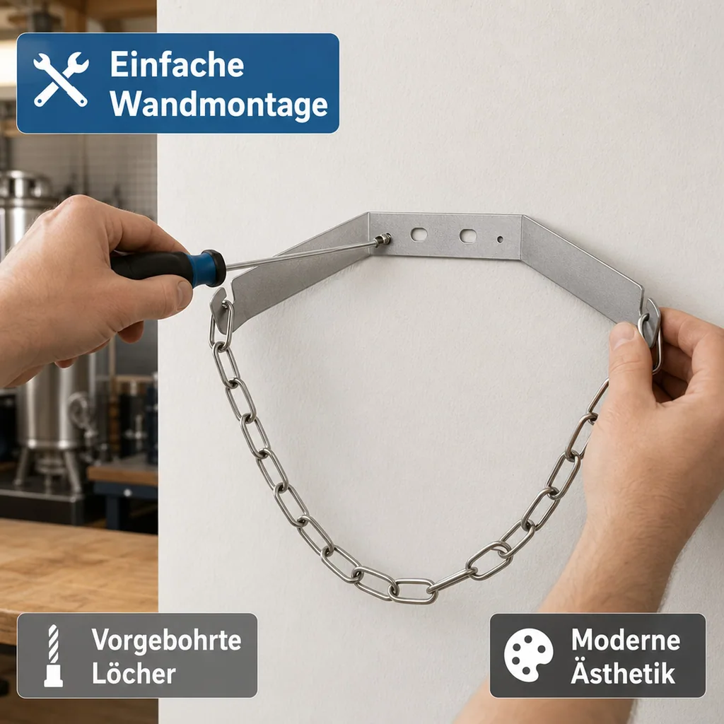 Flaschenhalter für CO2 Flasche 2 kg