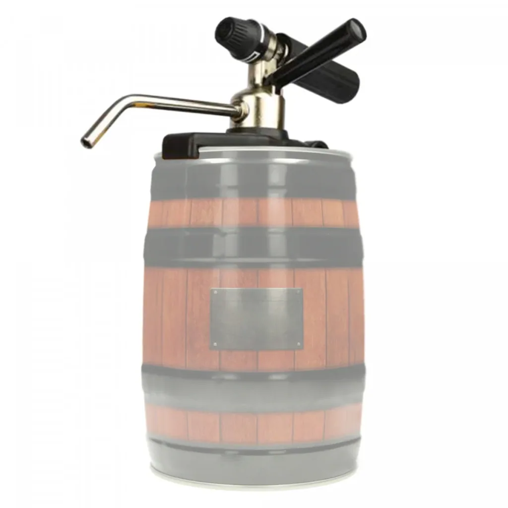 Bierfass Adapter, Bierzapfgerät für 5 Liter Fässer CO2 - Party Star Deluxe