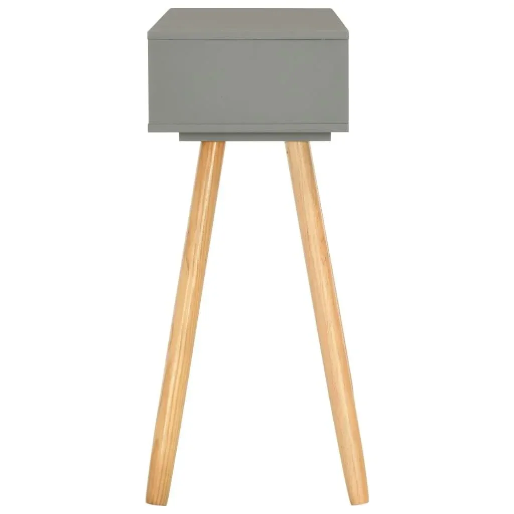 Wandtisch 80x30x72 cm Kiefer massiv grau