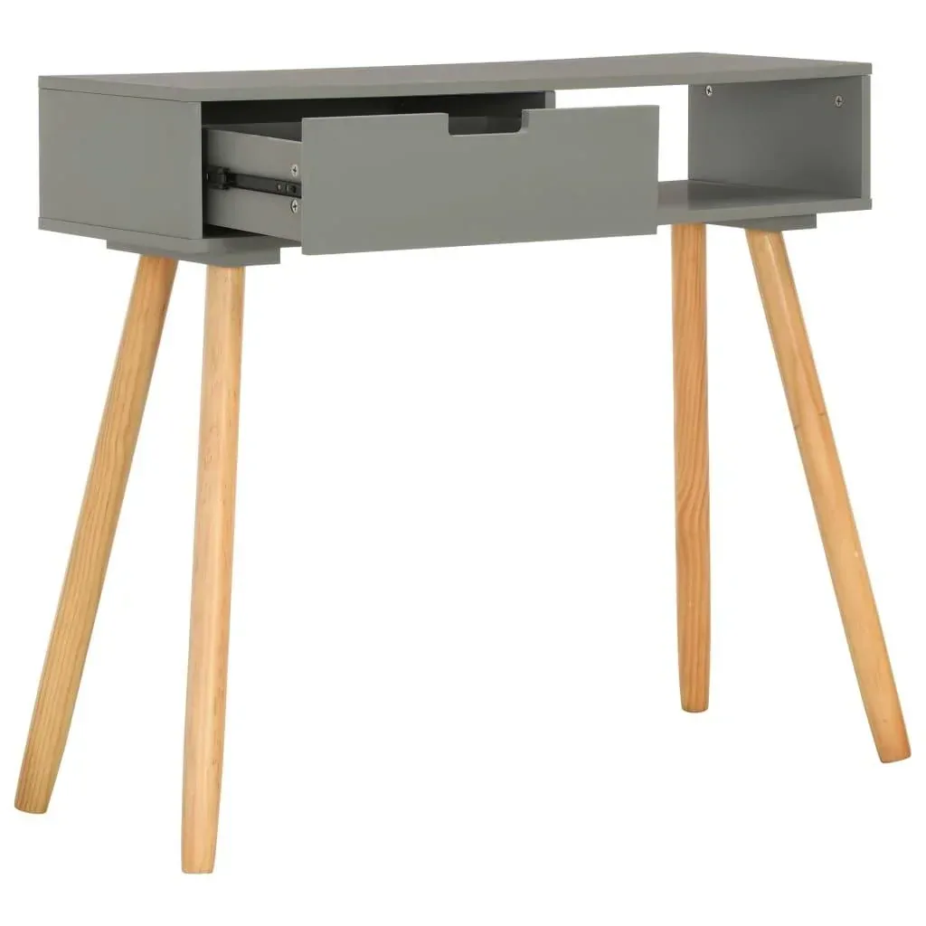 Wandtisch 80x30x72 cm Kiefer massiv grau