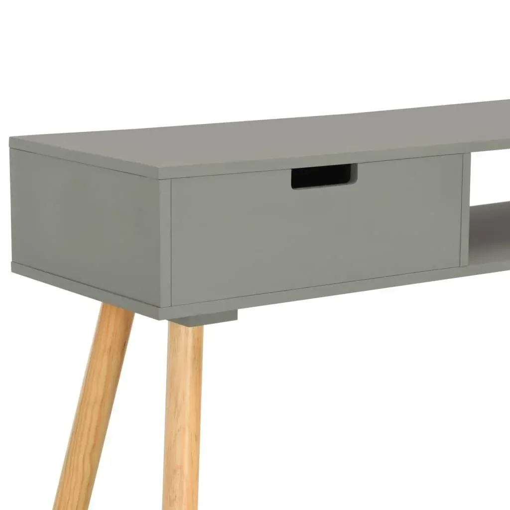 Wandtisch 80x30x72 cm Kiefer massiv grau