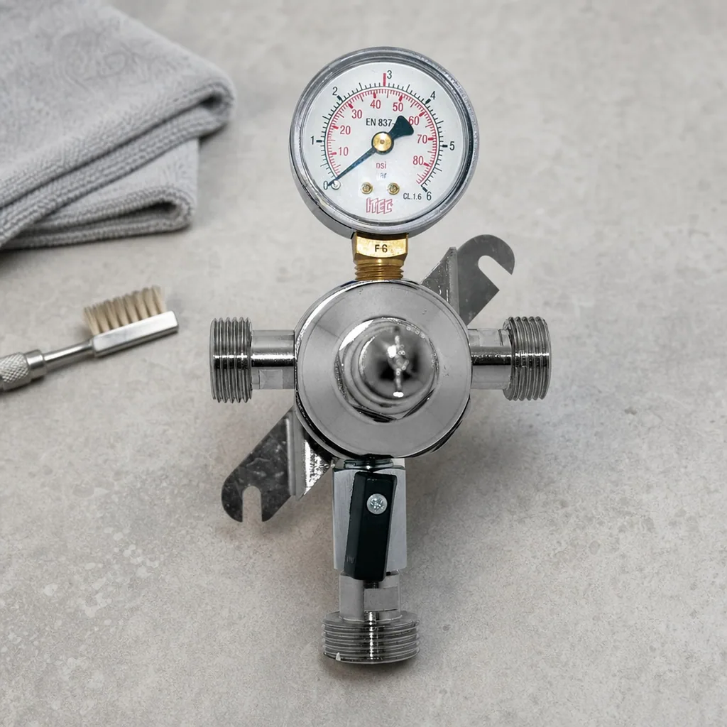 Druckminderer, Zwischendruckregler für CO2, N2 und Mischgas (Bier) 3bar