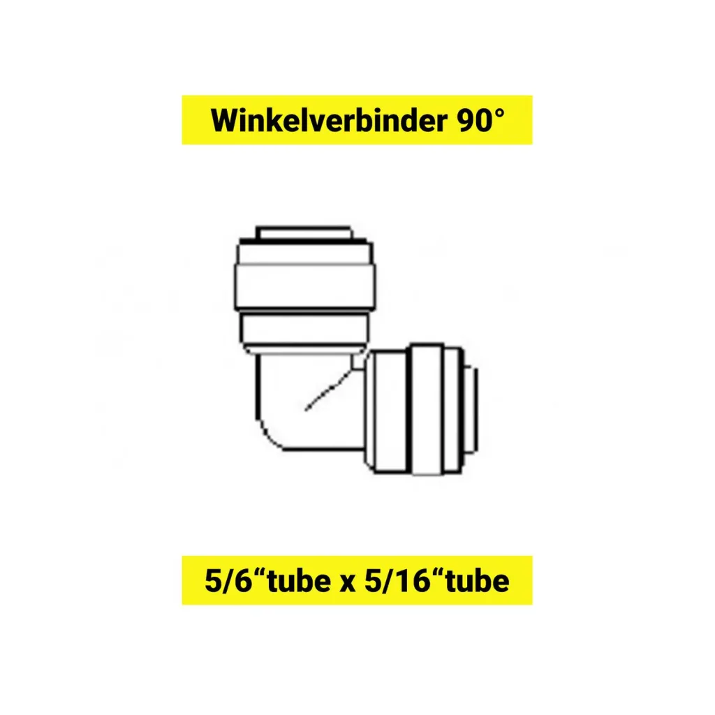 Winkelverbinder, Schlauchverbinder 90° - 5/16"tube x 5/16"tube