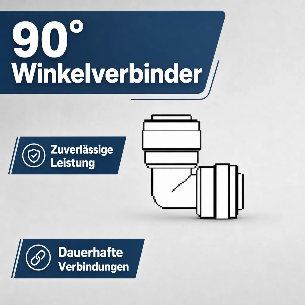 Winkelverbinder, Schlauchverbinder 90° - 5/16"tube x 5/16"tube