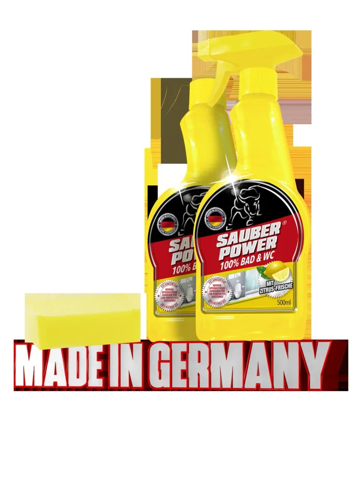 Bad & WC Reiniger-Konzentrat "Sauber-Power", 4-teilig
