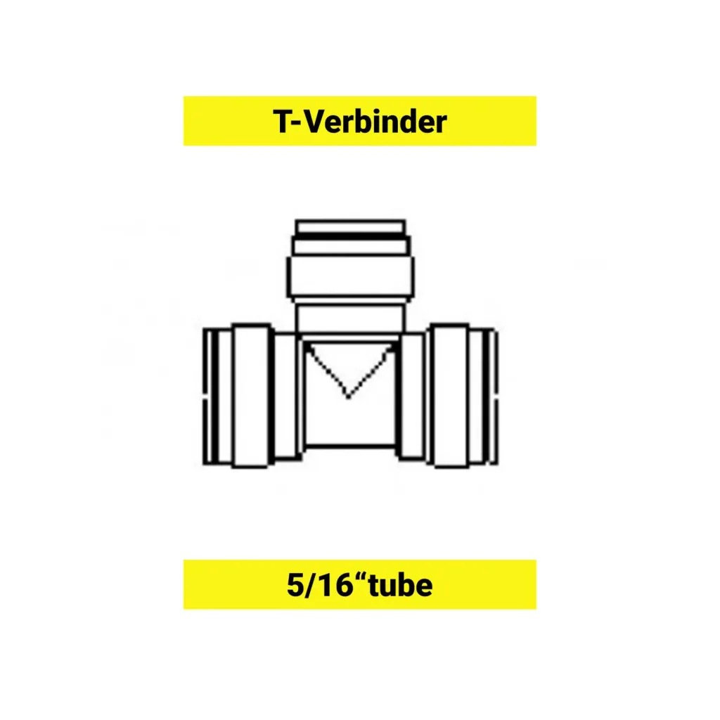 T - Verbinder für Schlauch 5/16"