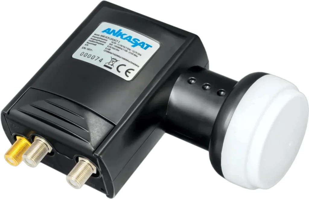 Einkabel LNB 4 x Unicable Receiver und 2 Standard Ausgänge, LTE Abschirmung