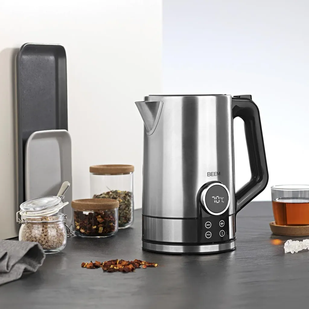 BEEM TEA-SWITCH Wasserkocher mit Temperatureinstellung & 1,7l Volumen