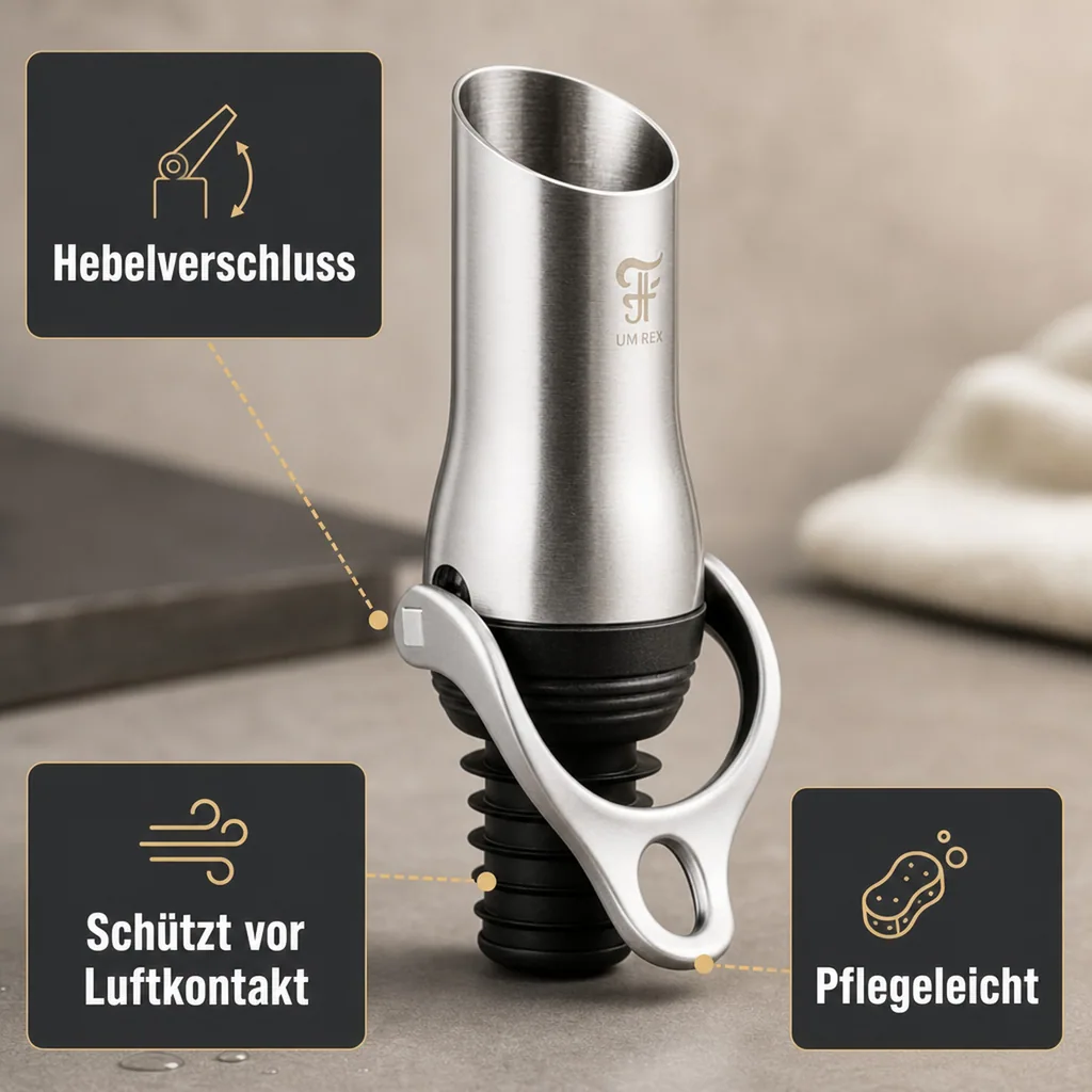 Weinausgießer - The Tulip, mit Hebelverschluss