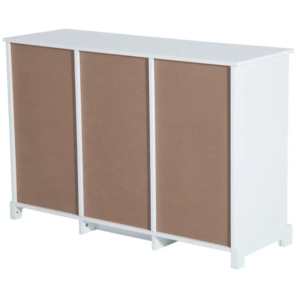 Sideboard Kommode Lamellentür Weiß