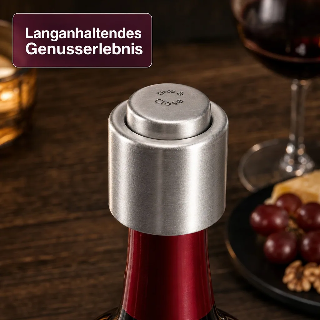 Weinstopfen, Champagnerstopfen - Drop & Close