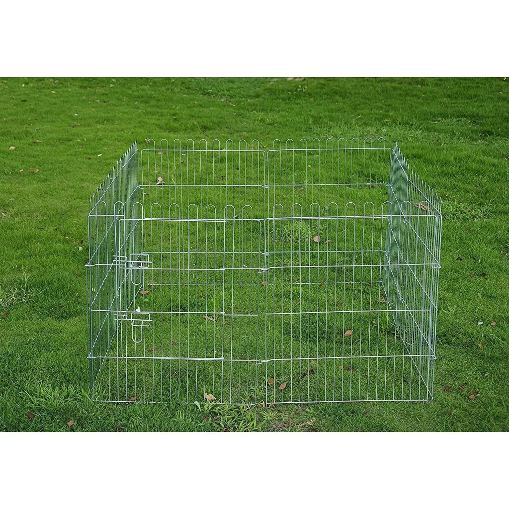 Freilaufgehege Welpenauslauf Welpengitter 8-teilig Maße: 63x91cm