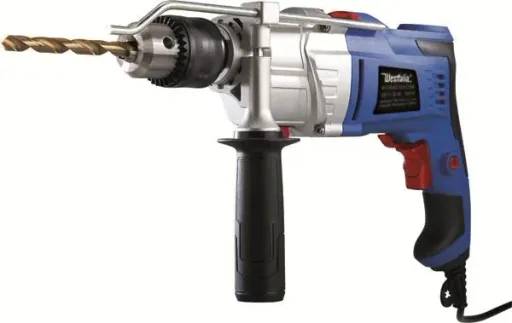 Elektronik Schlagbohrmaschine 1050 Watt, 2-Gang ink. 18-teiligem Makita Bohrer-Set