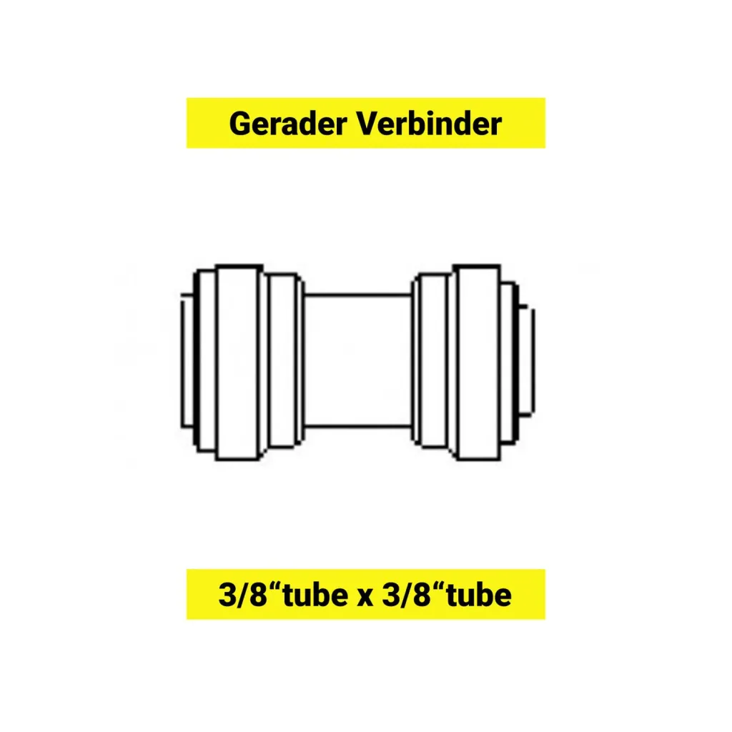 Gerader Reduzierer-Verbinder 1/2" auf 3/8"