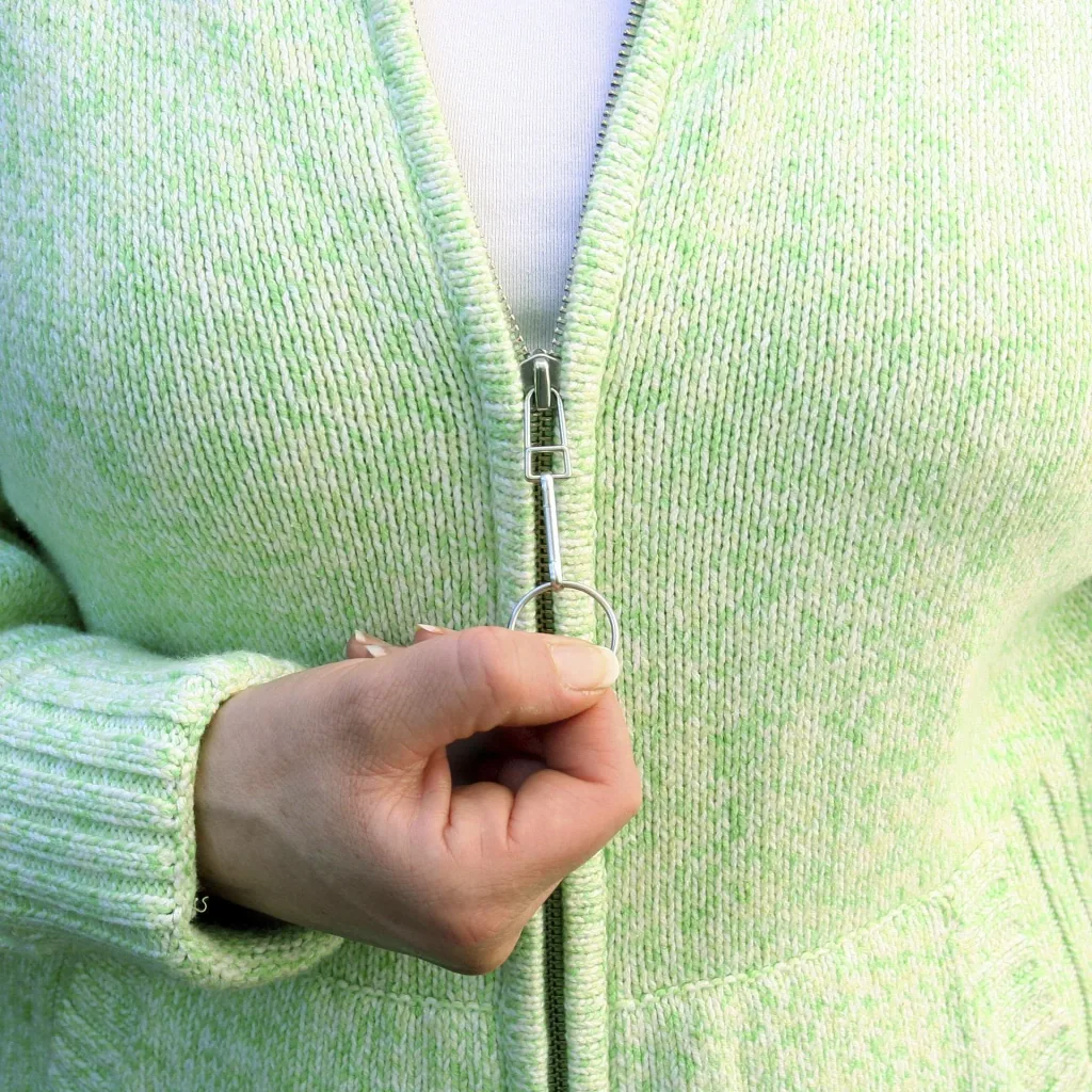 Greifhilfe für Reißverschlüsse & Reißverschluss Pflegemittel Roll-On-Set