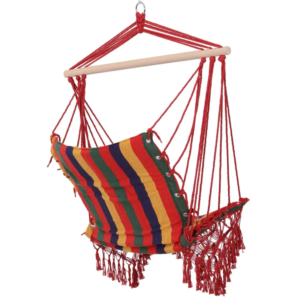 Hängesessel Hängeschaukel Schwebesessel wetterfest UV-beständig Bunt 100 x 60 cm bis 120 kg