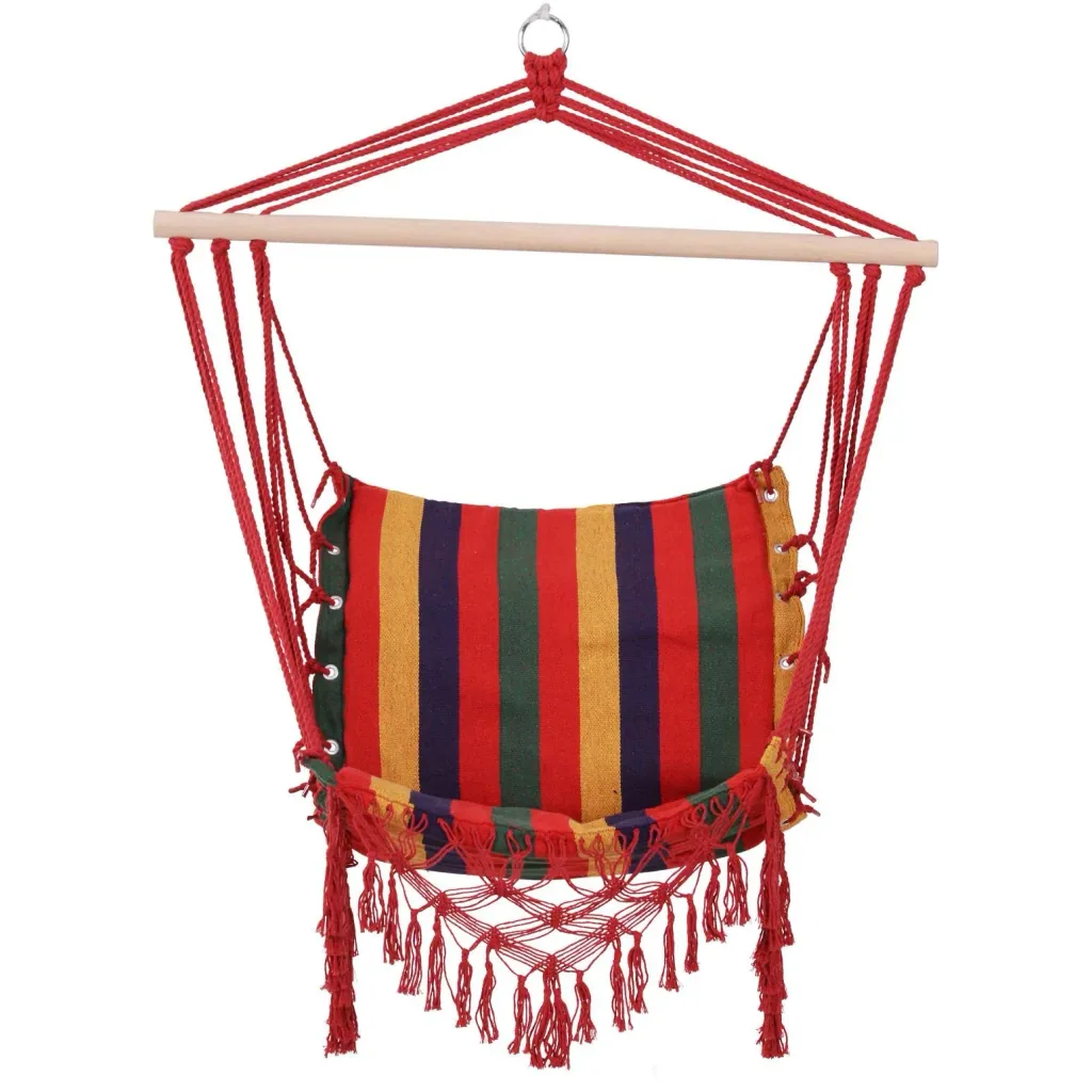 Hängesessel Hängeschaukel Schwebesessel wetterfest UV-beständig Bunt 100 x 60 cm bis 120 kg