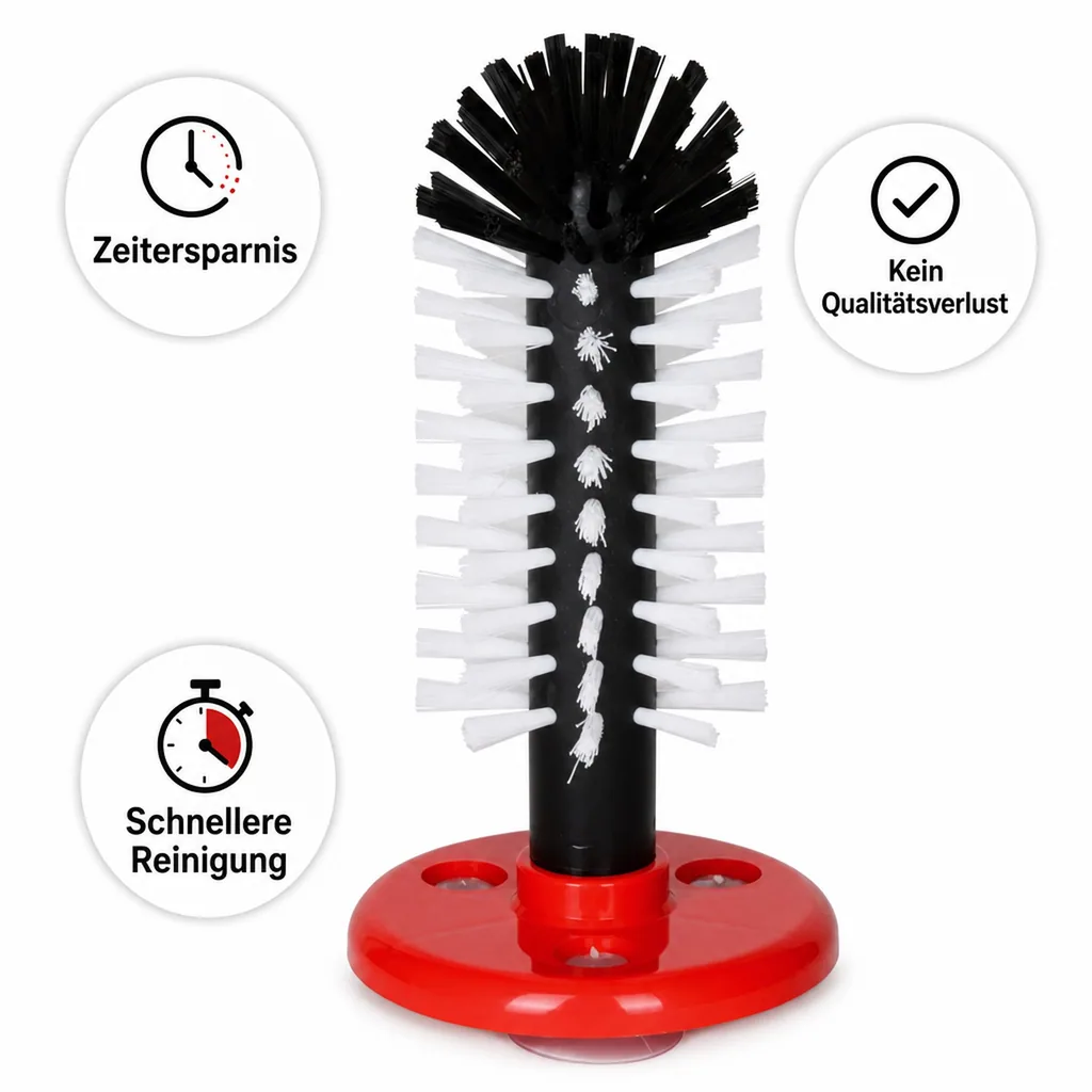 Spülbürste, Gläserbürste, Gläserspülgarnitur - 1 x 18cm