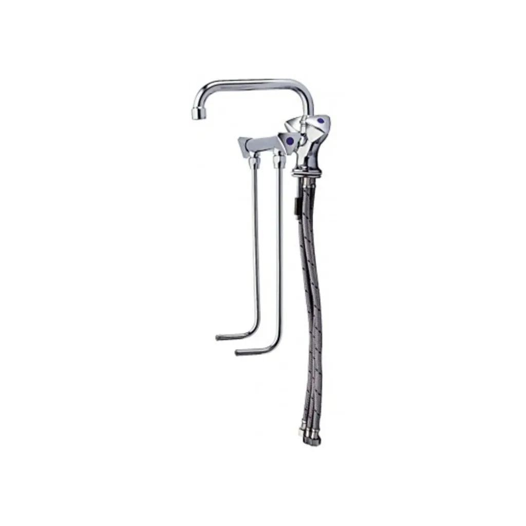 Wasserhahn, Küchenarmatur, Wasserarmatur - für Warm und Kaltwasser, Hochdruck für 2 Becken