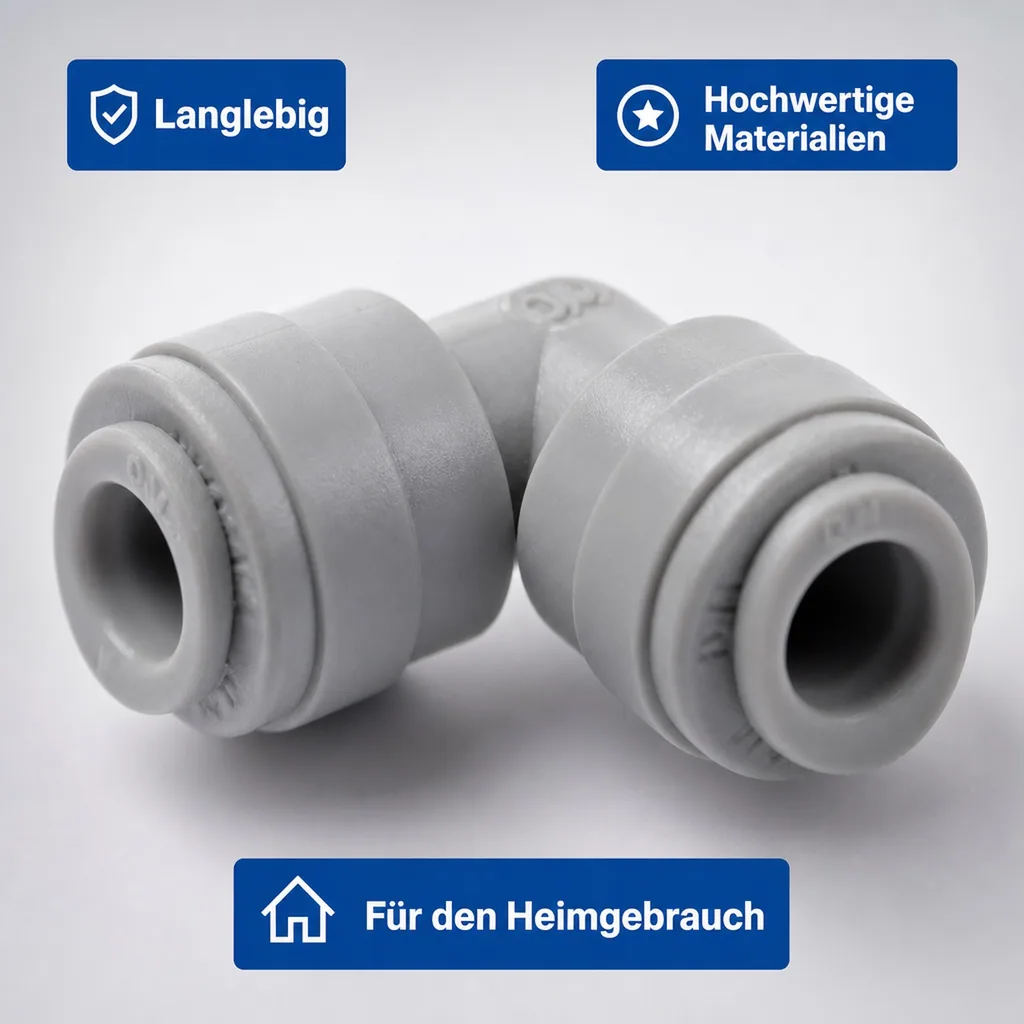 Winkelverbinder, Schlauchverbinder 90° - 3/8"tube x 5/16"tube