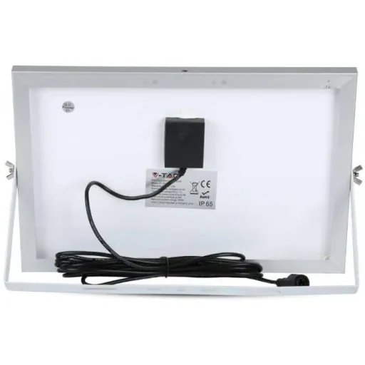 VT-25W Solar-Flutlicht mit Solarpanel - 550 Lm - 6000K - Schwarz