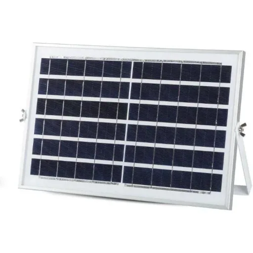 VT-25W Solar-Flutlicht mit Solarpanel - 550 Lm - 6000K - Schwarz